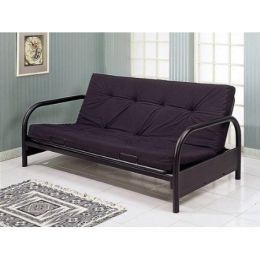 Contemporary Black Metal Futon Frame