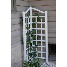 5.5 Ft Corner Trellis in White Vinyl - Made in USA