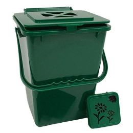 2.4 Gallon Kitchen Composter Compost Waste Collector Bin - Green