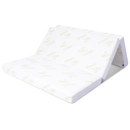 Full size 6-inch Thick Folding Memory Foam Mattress with Washable Cover