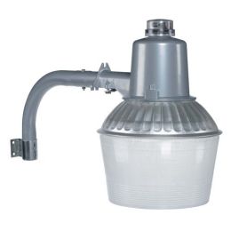 Outdoor 150-Watt Floodlight with Low-Light Sensor in Aluminum