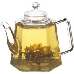 Stove Top Glass Water Boiler Kettle Teapot with Tea Infuser