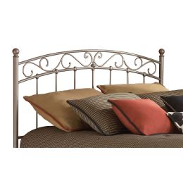 King size Arched Metal Headboard with Cylindrical Posts