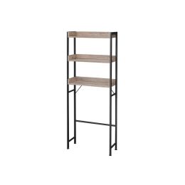 Modern FarmHouse 3 Tier Over The Toilet Metal Wood Storage Shelves