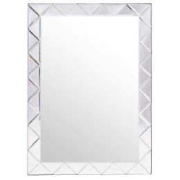 Modern Rectangle 30 x 21 inch Beveled Bathroom Wall Mirror