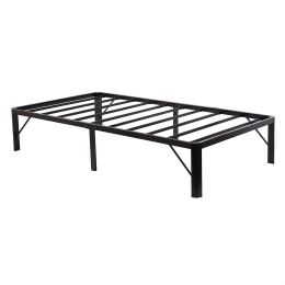 Twin XL Heavy Duty 14-inch Metal Platform Bed Frame with Storage Space