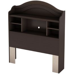 Twin size Arch Top Bookcase Headboard in Chocolate Finish