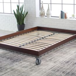 Twin size Heavy Duty Industrial Platform Bed Frame on Casters