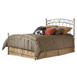 Twin size Metal Bed with Gentle Arch Headboard and Footboard