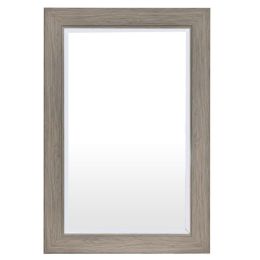 Rectangle 35 x 23 inch Bathroom Wall Mirror with Wood Frame