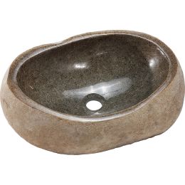 Granite Stone Sink with Polished Interior and 1.5 inch Drain Hole