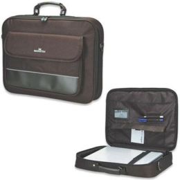 Manhattan Empire II 17" Laptop Briefcase, Black