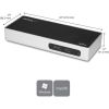 Star Tech.com USB 3.0 Docking Station - Dual Monitor Laptop Dock with HDMI &amp; DVI/VGA - 6x USB Type-A Hub, GbE - Universal Windows &amp; Mac