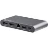 Star Tech.com USB C Dock - 4K Dual Monitor DisplayPort Docking Station - 100W Power Delivery Passthrough, GbE, 2x USB-A - Multiport Adapter