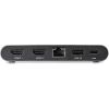 Star Tech.com USB C Dock - 4K Dual Monitor HDMI USB-C Docking Station - 100W Power Delivery Passthrough, GbE, 2x USB-A - Multiport Adapter