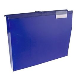 Wilson Jones Slide-Bar File Jacket with CD Holder, Blue