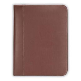 Samsill Contrast Letter Pad Folio (Color: Tan, Country of Manufacture: China, Material: Leather)